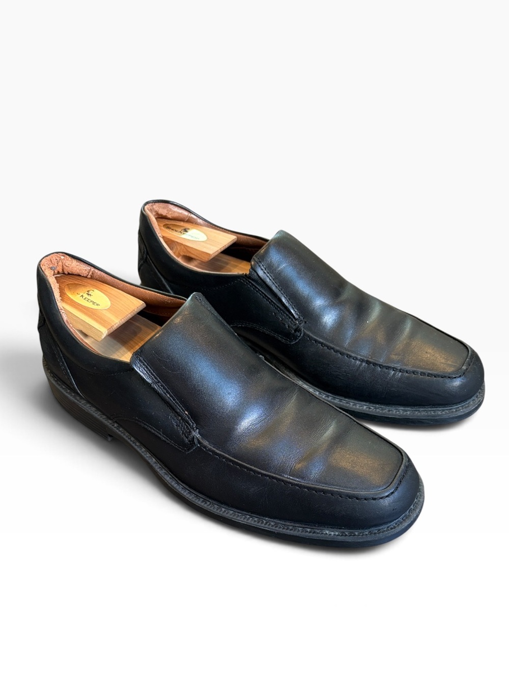 Johnston & Murphy XC4 Loafers Men’s 11.5 Black Leather Waterproof READ